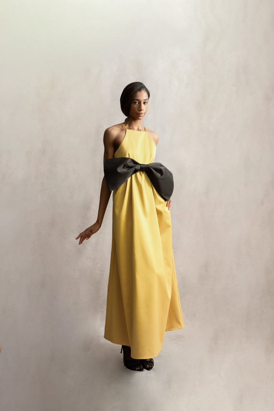 3. The Architectural Square-Neck A-Line